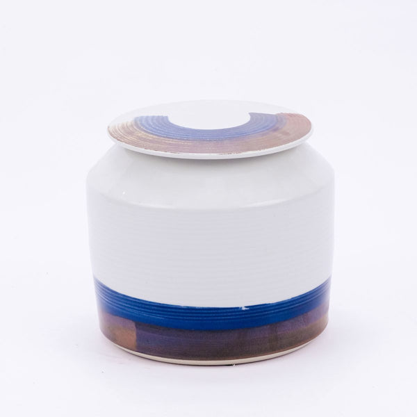 B&W Brushstroke Surrounding Cylinder Jar Short By Legends Of Asia