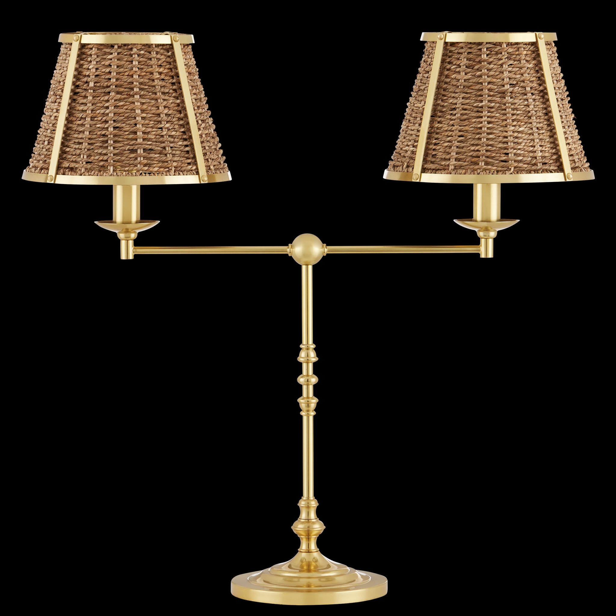 Currey & Company 25" Deauville 2 Light Desk Lamp