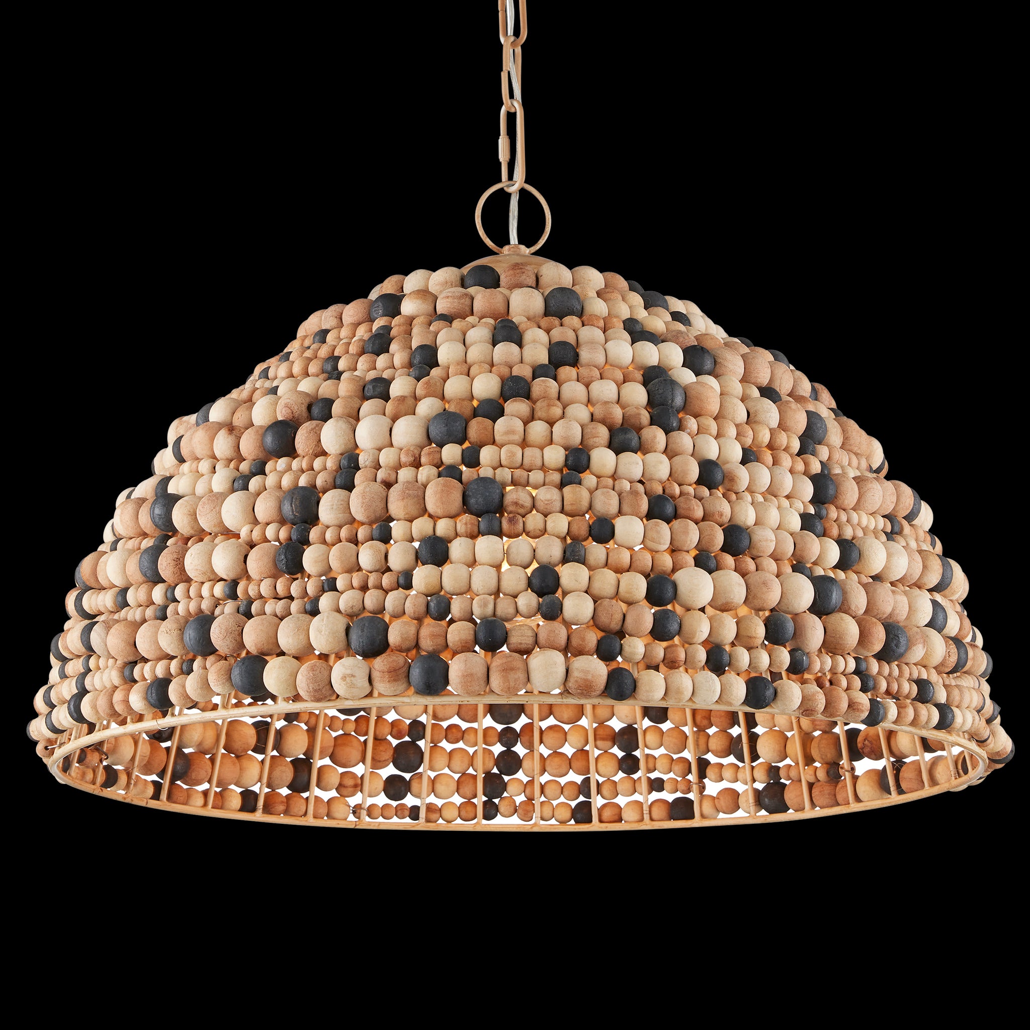 Currey & Company Medley 25" Beaded 1 Light Pendant