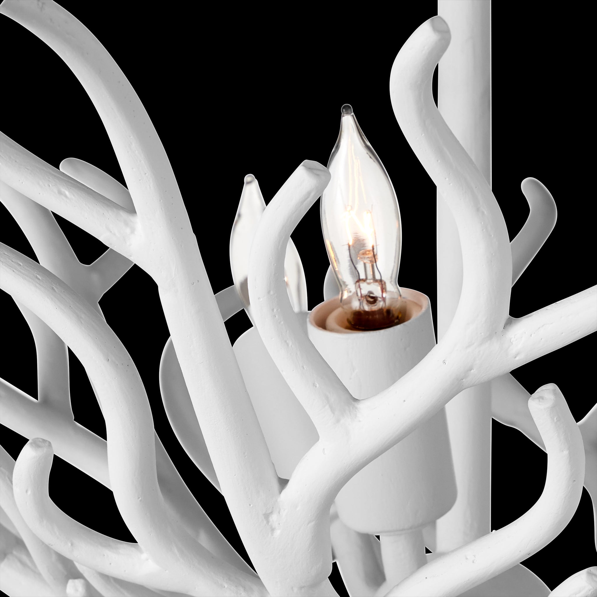 Currey & Company Snowfall 21.5" 3 Light Semi Flush Mount