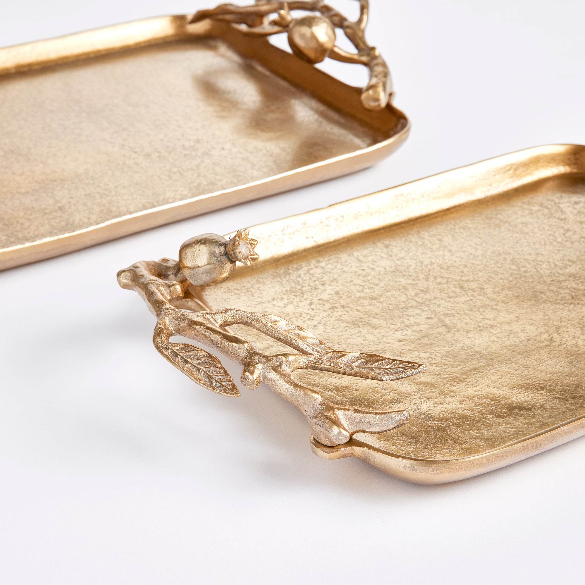 Napa Home And Garden Pomegranate Branch Decorative Trays, Set Of 2