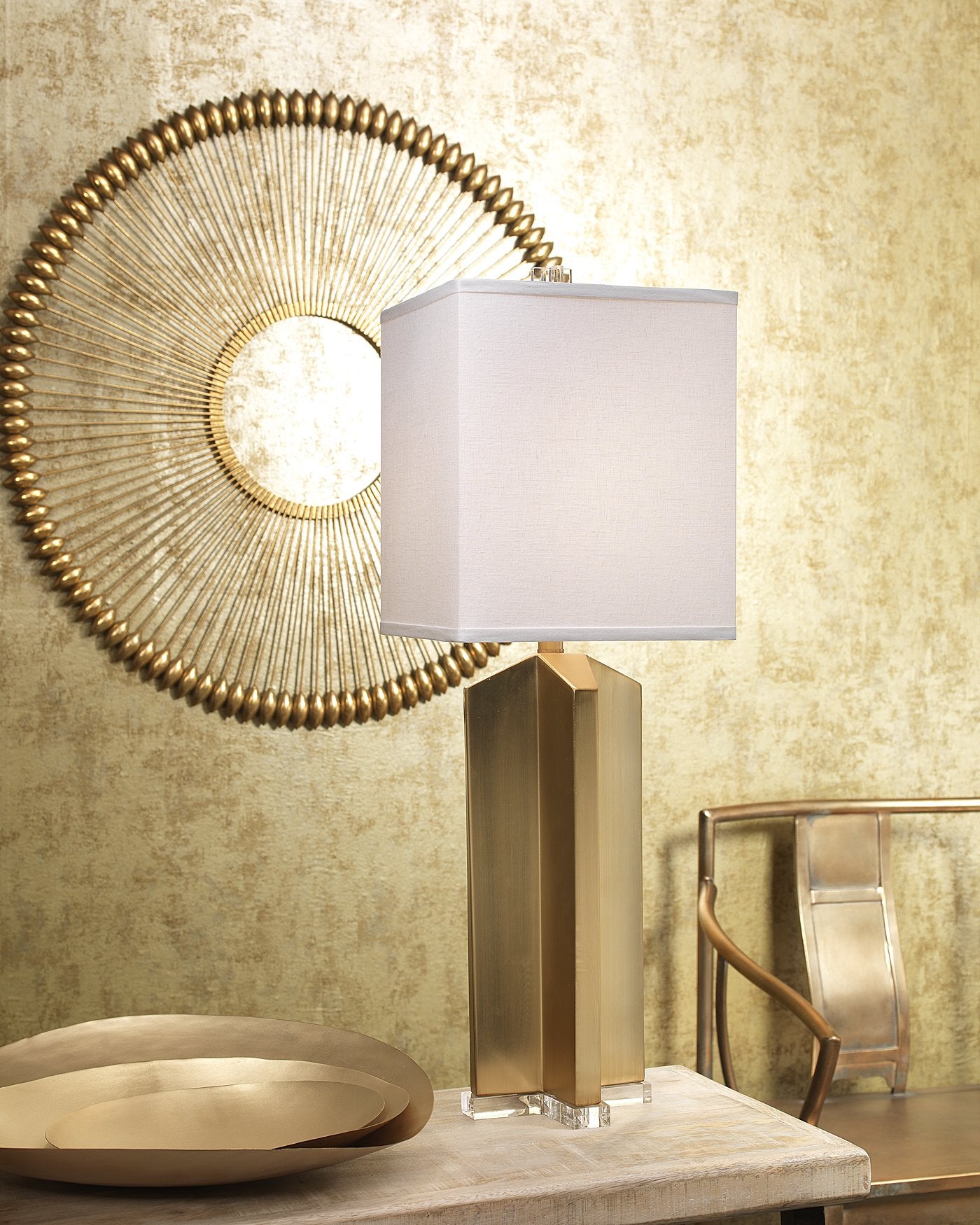 Jamie Young Large Illume Wall Art In Gold Foil