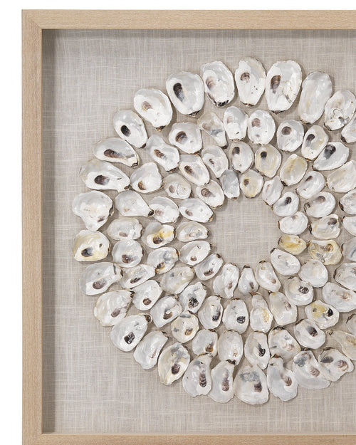 Jamie Young Maldives Framed Wall Art In White Abalone Shells