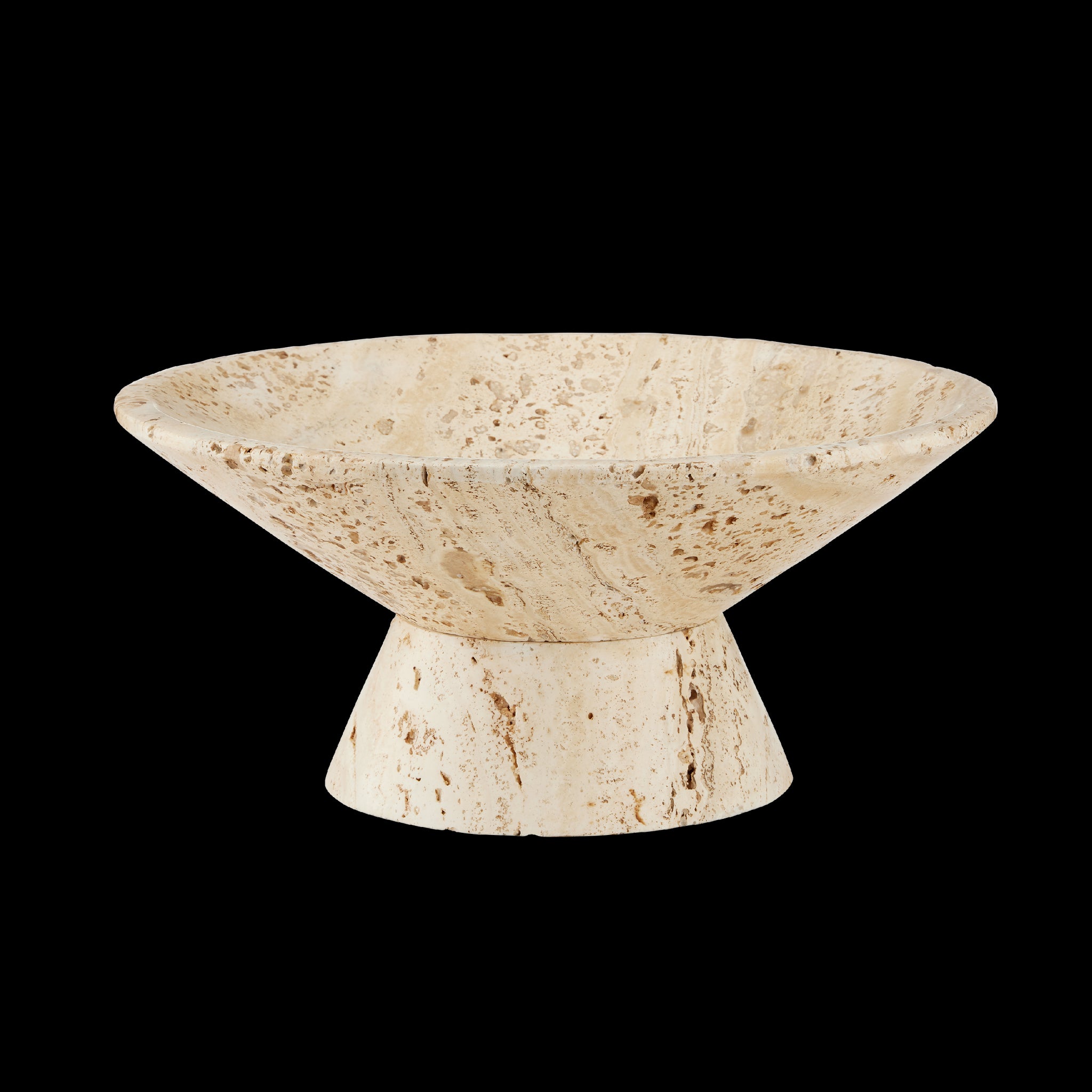 Currey & Company 9.5" Lubo Travertine Small Bowl