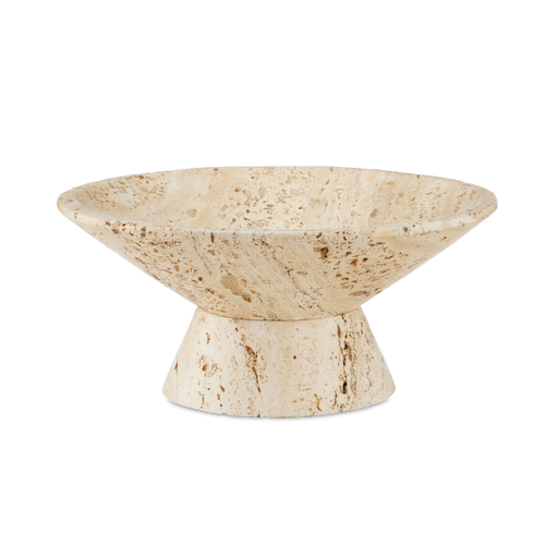 Currey & Company 9.5" Lubo Travertine Small Bowl