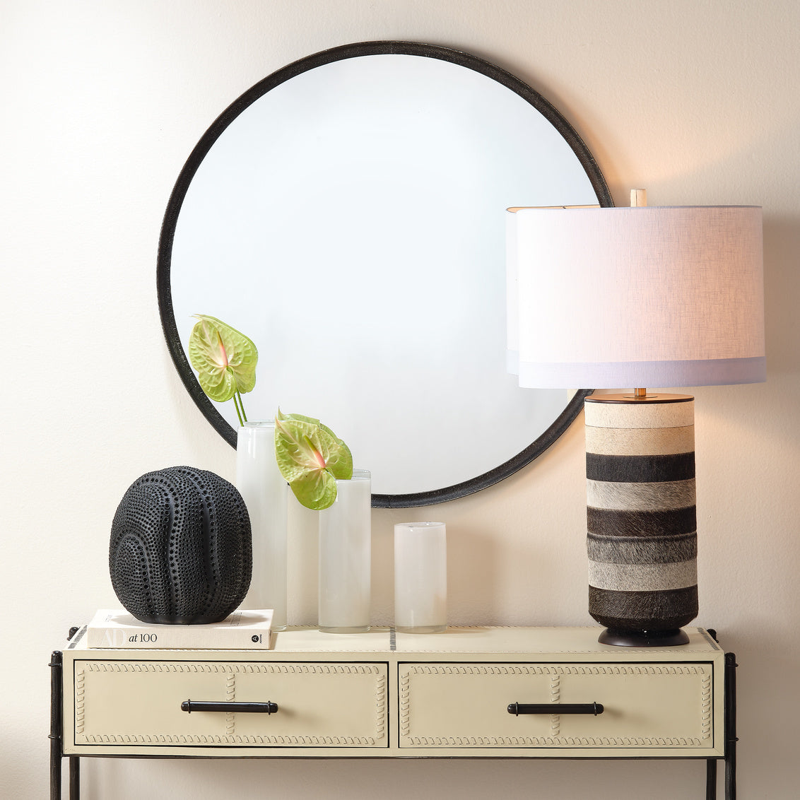 Jamie Young Refined Round Mirror