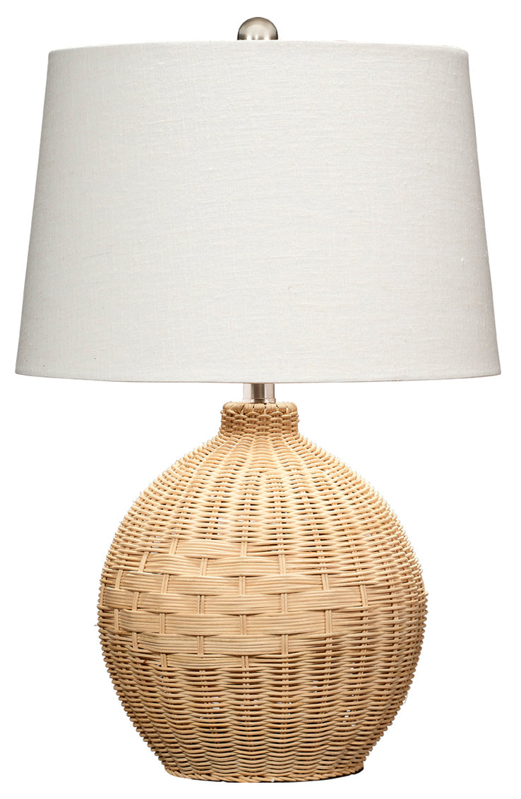 Cape Round Rattan Table Lamp Lifestyle by JY