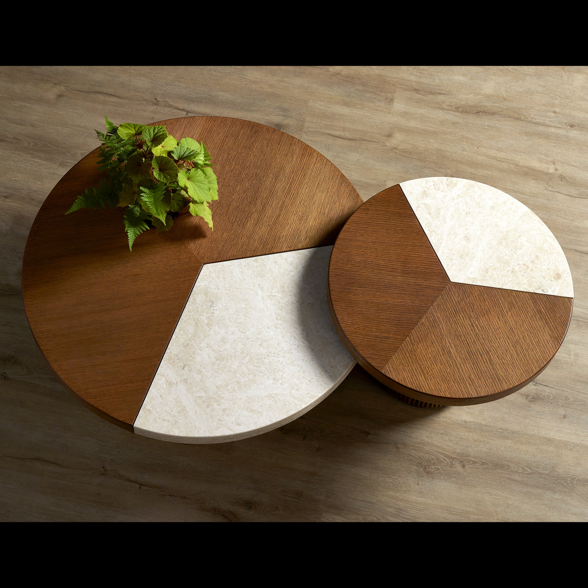 Currey & Company 18.5" Dakota Crema Marfil Marble Cocktail Table