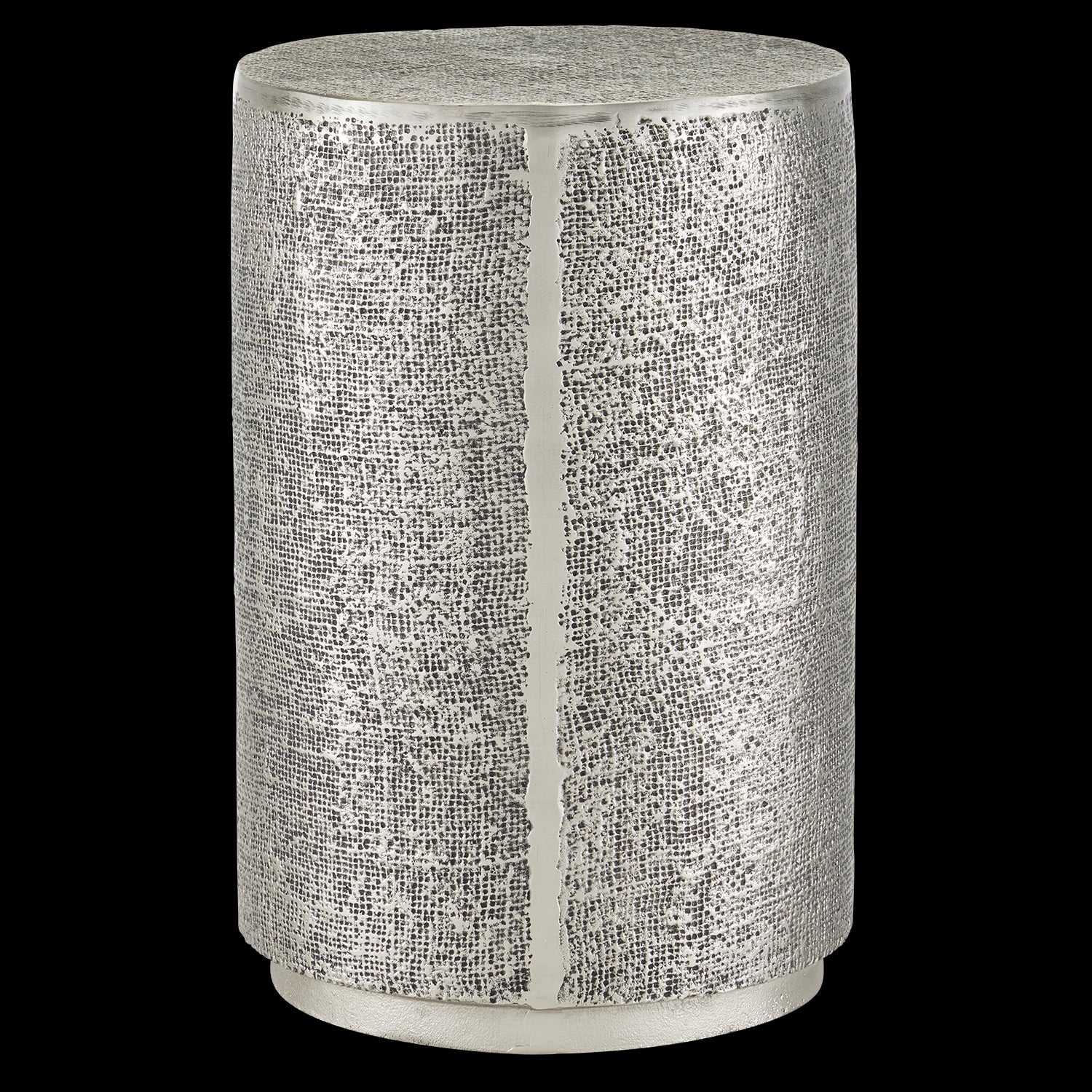 Currey & Company 19" Kabeen Silver Accent Table