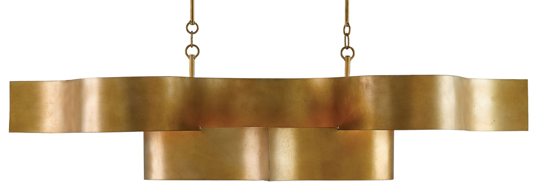 Currey and Company - Grand Lotus Gold Oval Chandelier