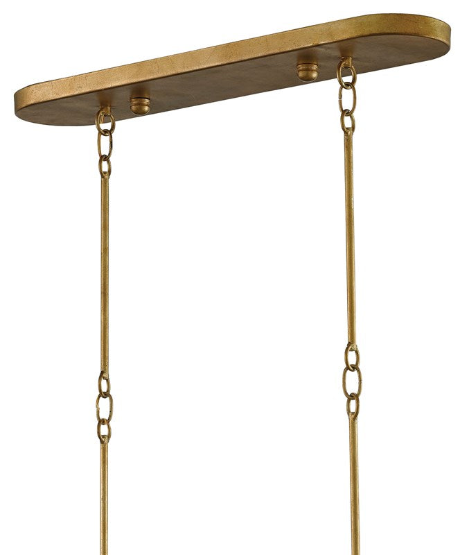 Currey and Company - Grand Lotus Gold Oval Chandelier