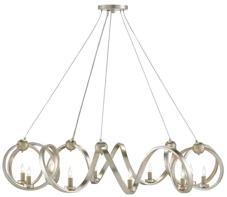 Currey and Company - Ringmaster Silver Chandelier