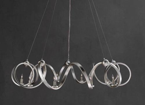 Currey and Company - Ringmaster Silver Chandelier