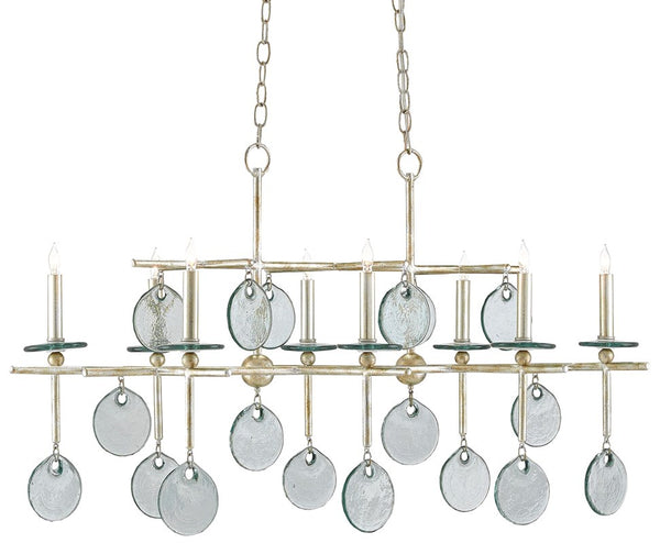 Currey and Company - Sethos Silver Rectangular Chandelier