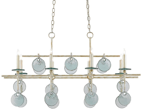 Currey and Company - Sethos Silver Rectangular Chandelier