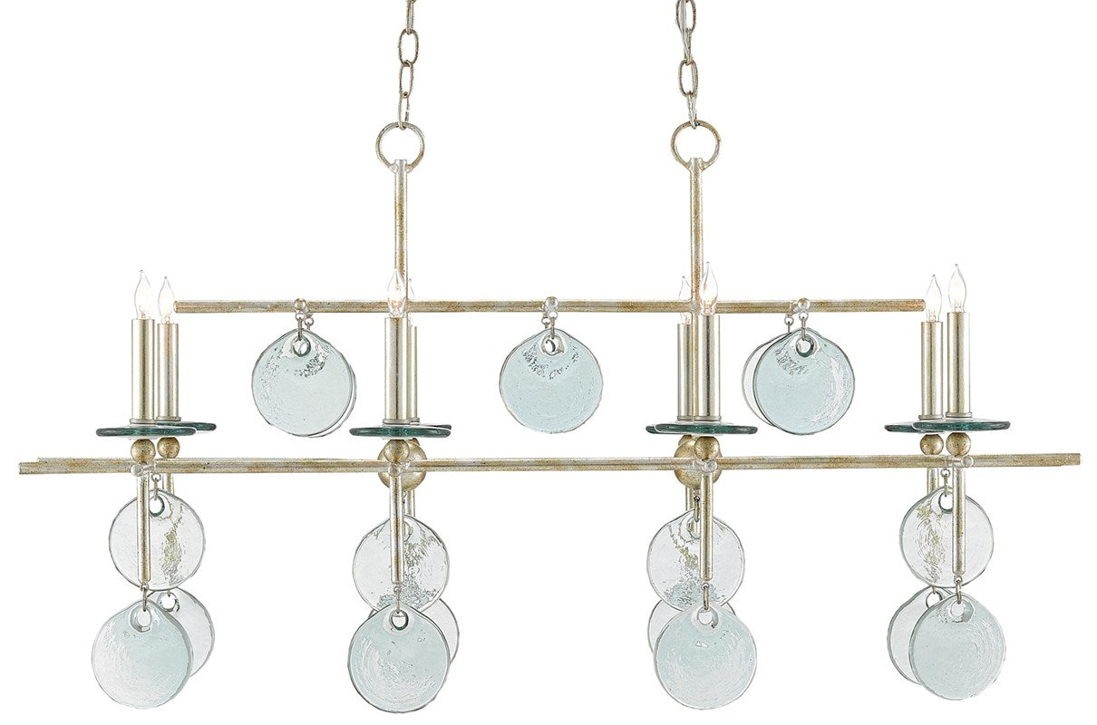 Currey and Company - Sethos Silver Rectangular Chandelier