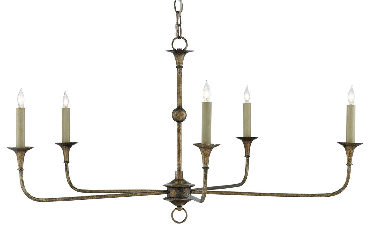 Currey & Company Nottaway Bronze Small Chandelier