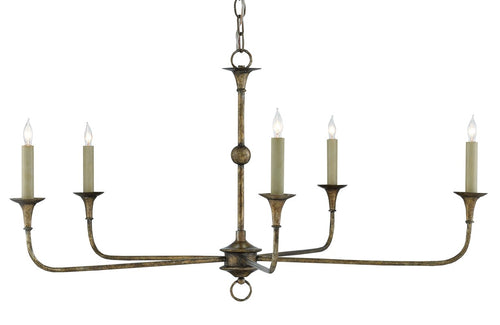 Currey & Company Nottaway Bronze Small Chandelier