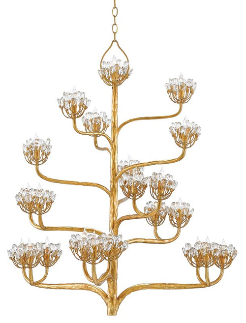 Currey and Company - Agave Americana Gold Chandelier