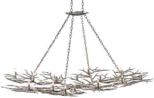Currey and Company - Rainforest Silver Chandelier