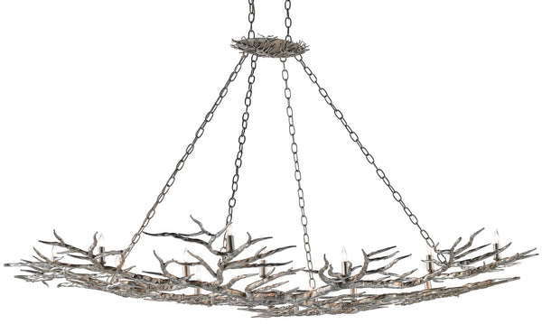 Currey and Company - Rainforest Silver Chandelier