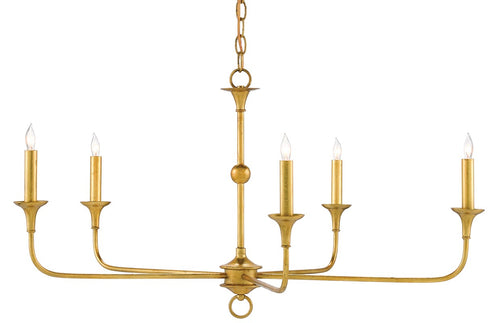 Currey & Company Nottaway Gold Small Chandelier