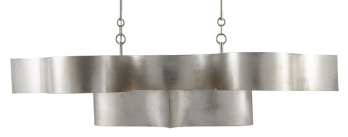 Currey and Company - Grand Lotus Silver Oval Chandelier