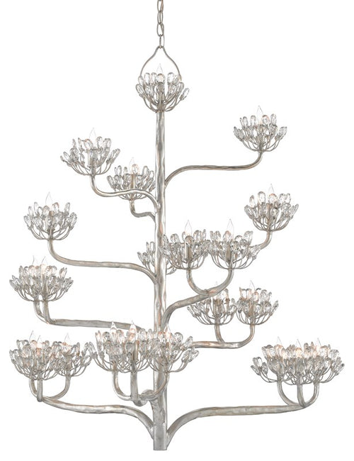 Currey and Company - Agave Americana Silver Chandelier