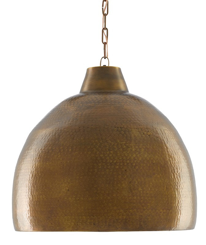 Currey & Company Earthshine Brass Large Pendant