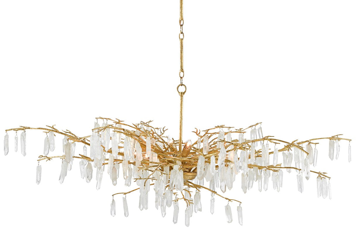 Currey and Company - Forest Dawn Silver Chandelier