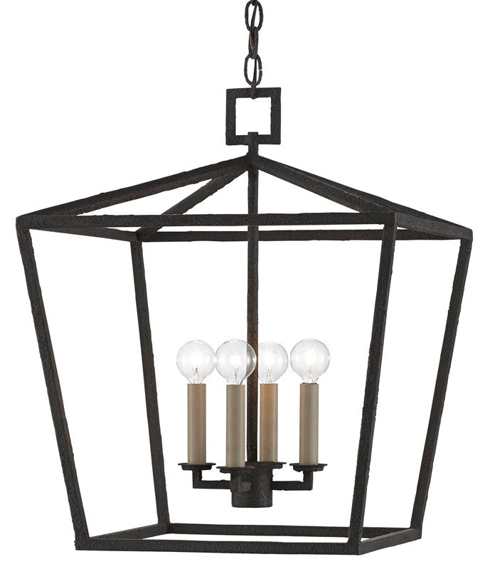 Currey & Company Denison Black Medium Lantern