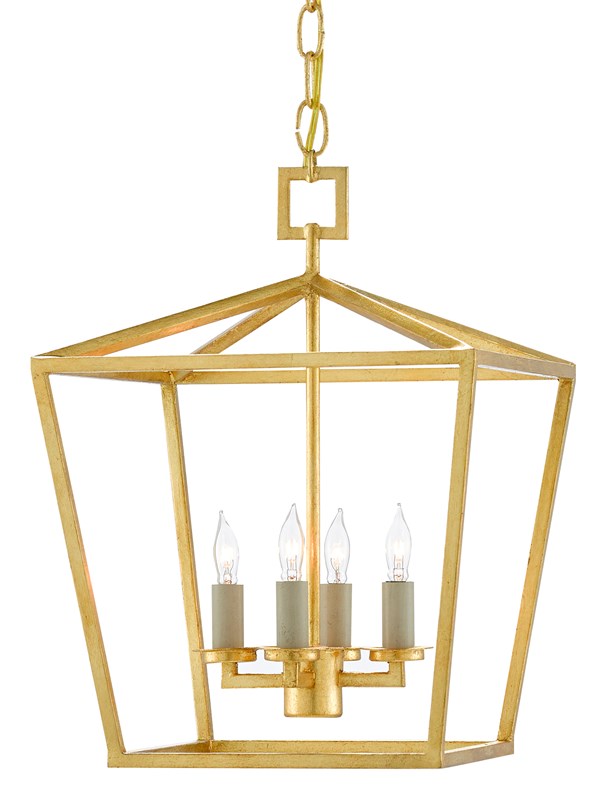 Currey & Company Denison Gold Small Lantern