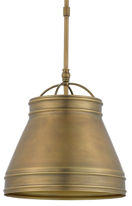 Currey and Company Lumley Pendant, Brass