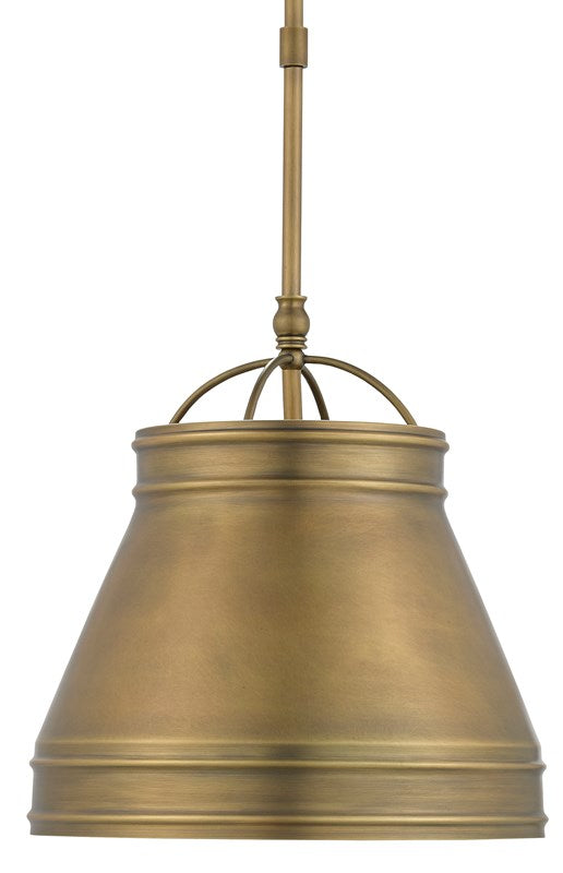 Currey and Company Lumley Pendant, Brass
