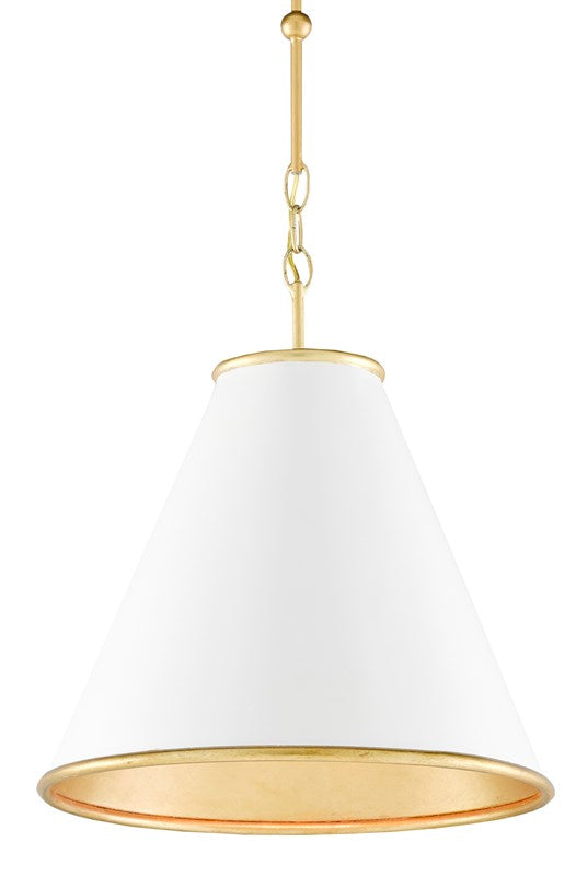 Currey & Company Pierrepont White Small Pendant