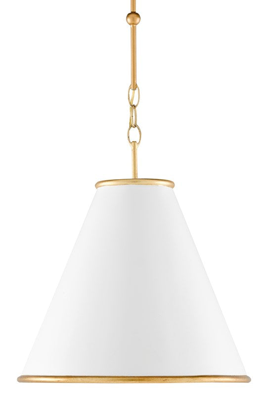 Currey & Company Pierrepont White Small Pendant