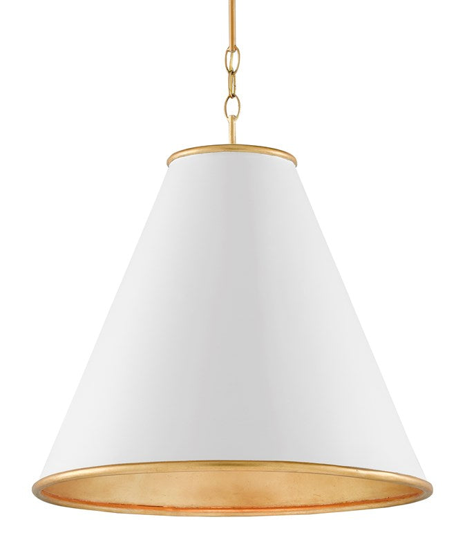 Currey & Company Pierrepont White Large Pendant