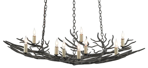 Currey and Company - Rainforest Bronze Small Chandelier