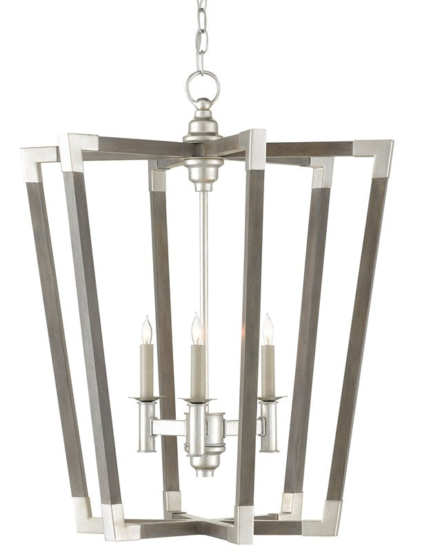 Currey and Company - Bastian Medium Gray Lantern