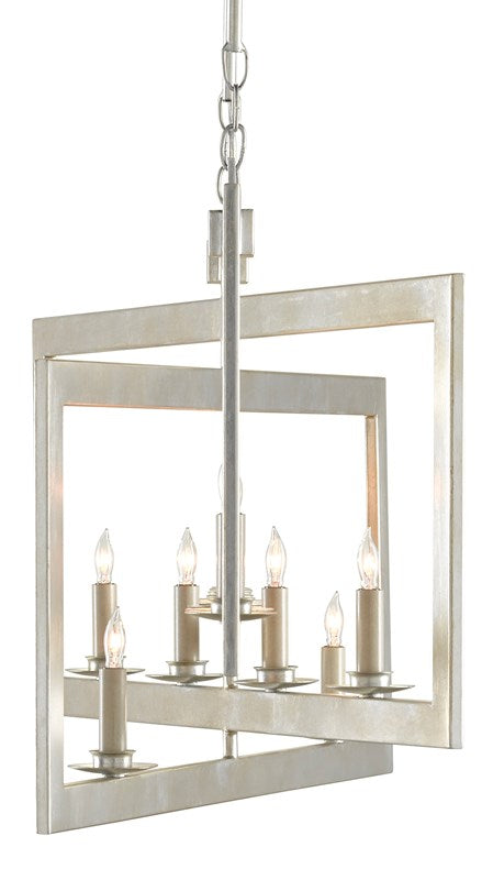 Currey and Company - Middleton Rectangular Silver Chandelier