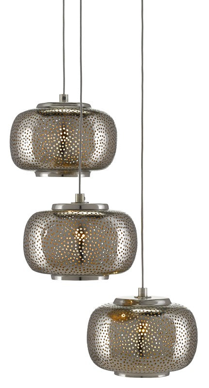 Currey & Company Pepper 3 Light Multi Drop Pendant