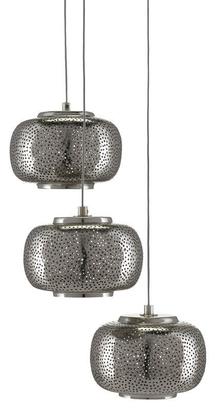Currey & Company Pepper 3 Light Multi Drop Pendant