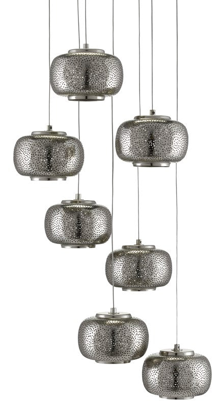 Currey and Company - Pepper 7-Light Multi-Drop Pendant
