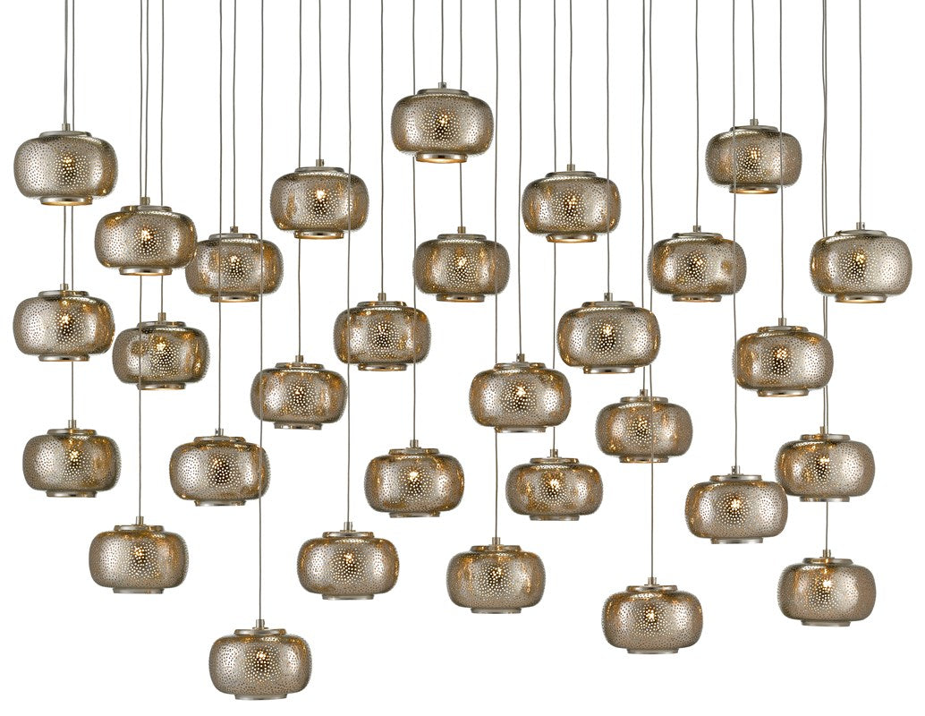 Currey and Company - Pepper 30-Light Multi-Drop Pendant