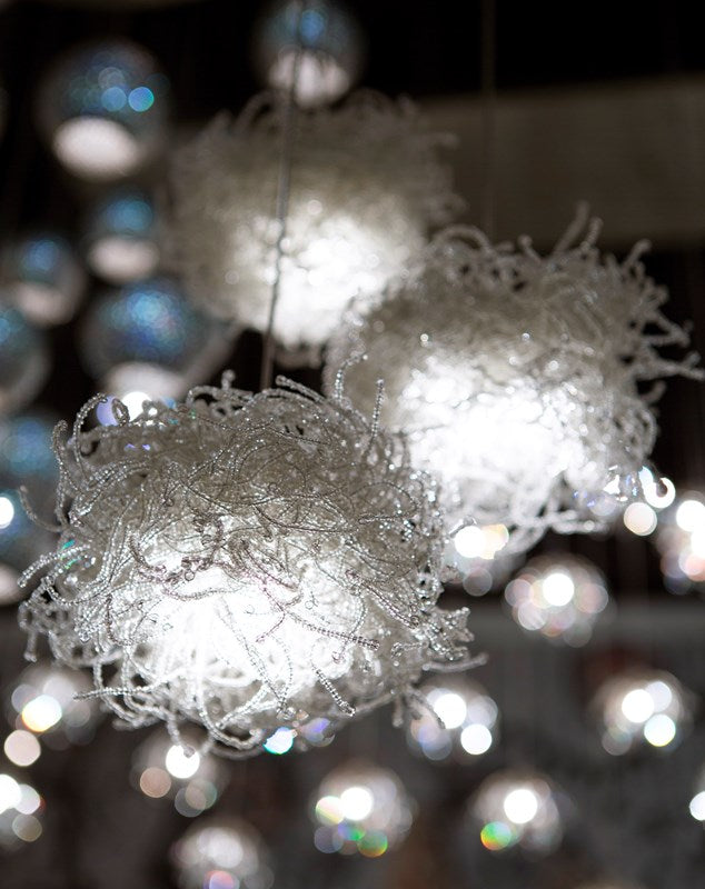 Currey And Company Birds Nest 1 Light Multi Drop Pendant