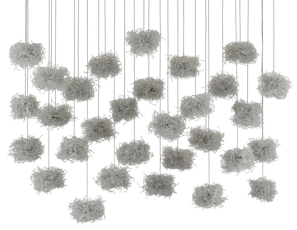 Currey and Company - Birds Nest 30-Light Multi-Drop Pendant