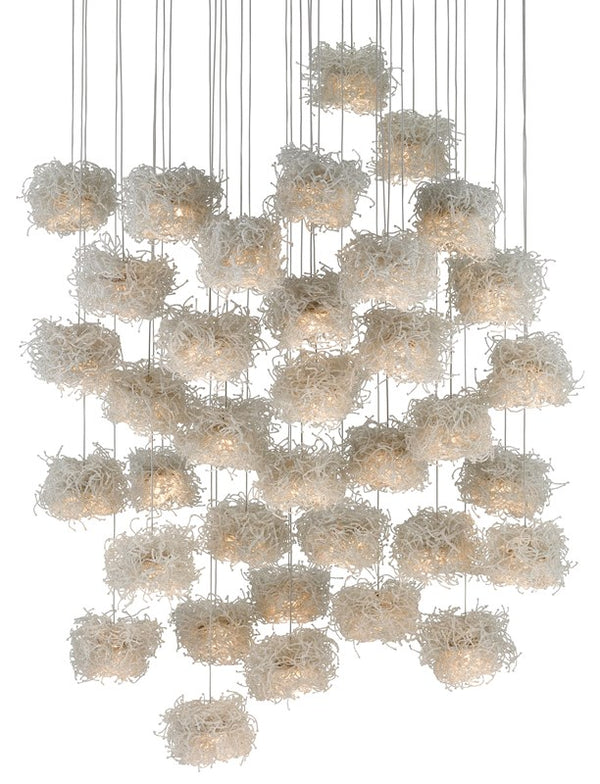 Currey and Company - Birds Nest 36-Light Multi-Drop Pendant