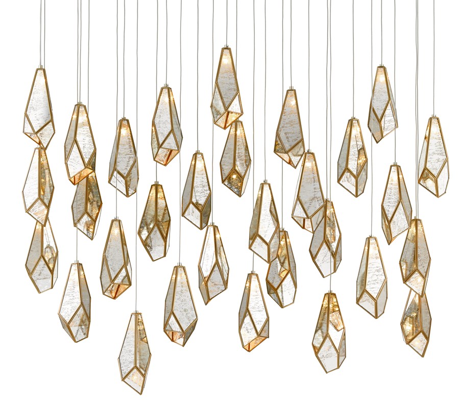 Currey and Company - Glace 30-Light Multi-Drop Pendant