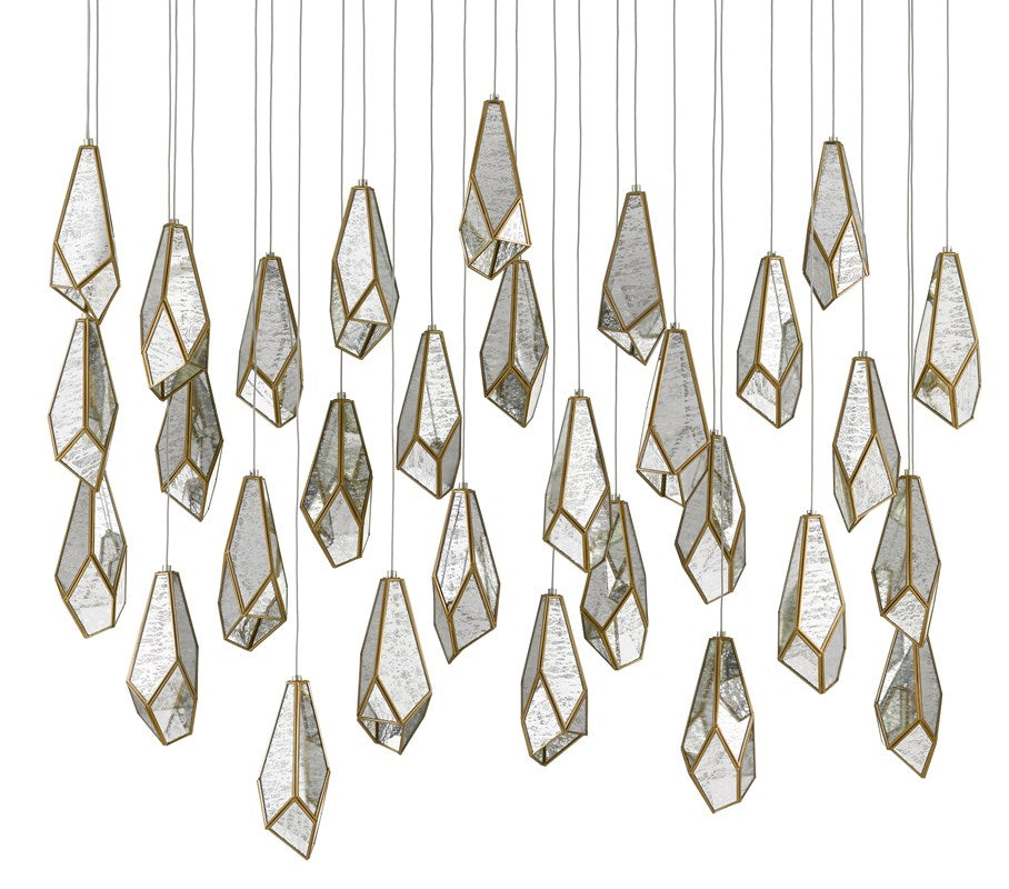 Currey and Company - Glace 30-Light Multi-Drop Pendant