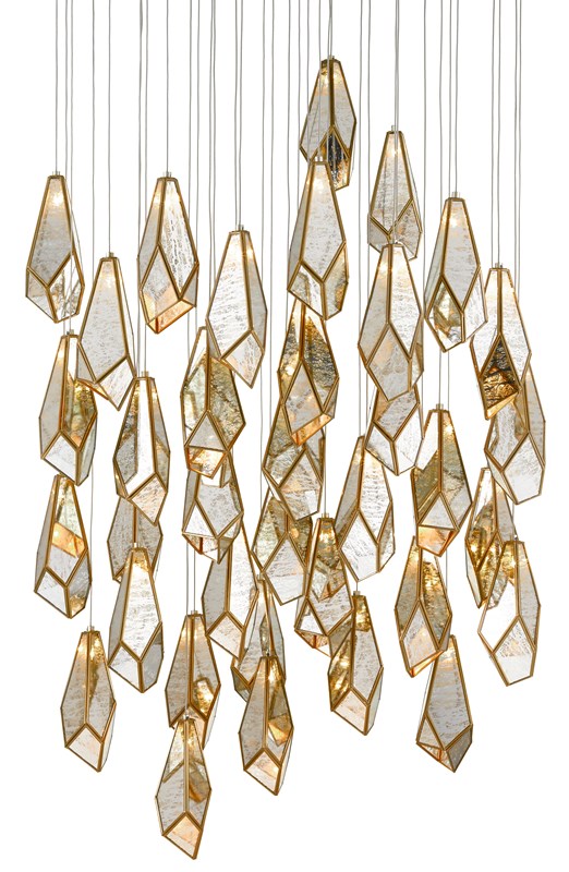 Currey and Company - Glace 36-Light Multi-Drop Pendant